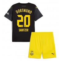 Borussia Dortmund Marcel Sabitzer #20 Bortadräkt Barn 2024-25 Kortärmad (+ Korta byxor)